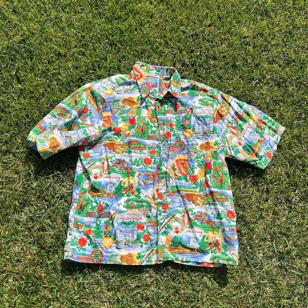 Reyn Spooner Joe Kealoha irish hawaiian shirt st pattys mens size xl